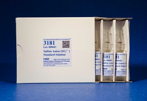 SRM 3181  硫酸根陰離子 (SO42–) 標(biāo)準(zhǔn)溶液 (標(biāo)準(zhǔn)品)