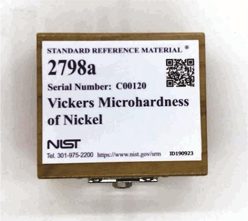 SRM 2798a - 鎳的維氏顯微硬度