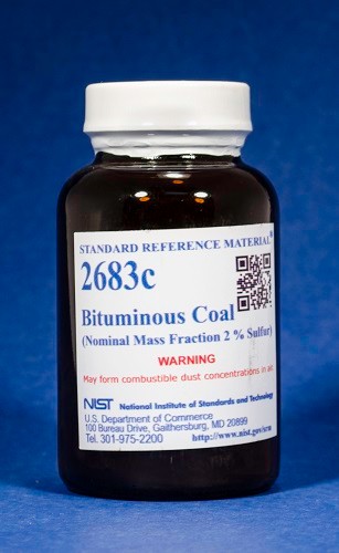 SRM 2683c - 煙煤(標稱質量分數(shù)2%硫)