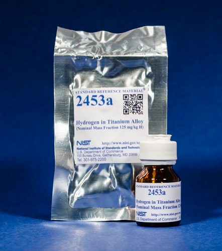 SRM 2453a - 鈦合金中的氫(標(biāo)稱質(zhì)量分?jǐn)?shù)125 mg/kg H)