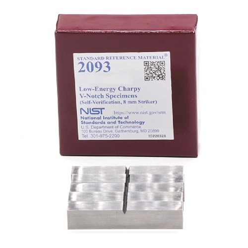 SRM 2093 - 低能量Charpy V-缺口樣本(自驗證，8毫米射手)
