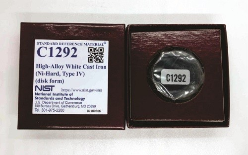 SRM C1292 - 高合金白口鑄鐵I(鎳硬，IV型)標準品