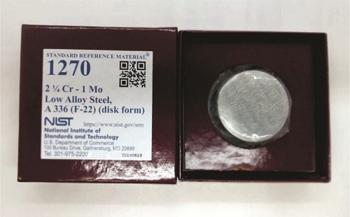SRM 1270 - La鋼，Cr-Mo(A 336)(F-22)標(biāo)準(zhǔn)品