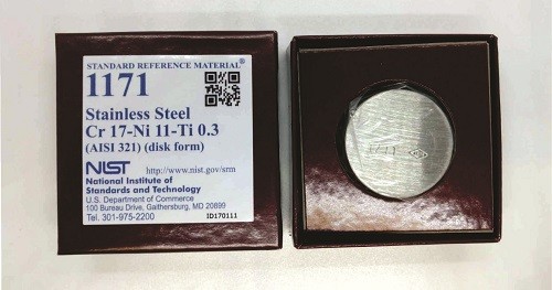SRM 1171 - 不銹鋼Cr17-Ni11-Ti0.3(AISI 321)標準品