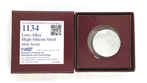 SRM 1134 - 低合金高硅鋼(圓盤形)標(biāo)準(zhǔn)品